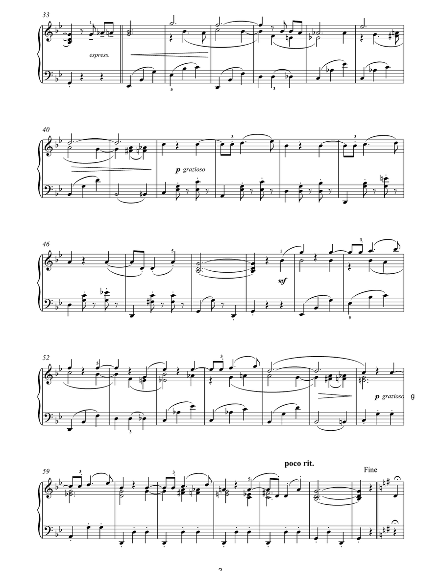 Liebeslied Piano Solo scores gallery preview page 2