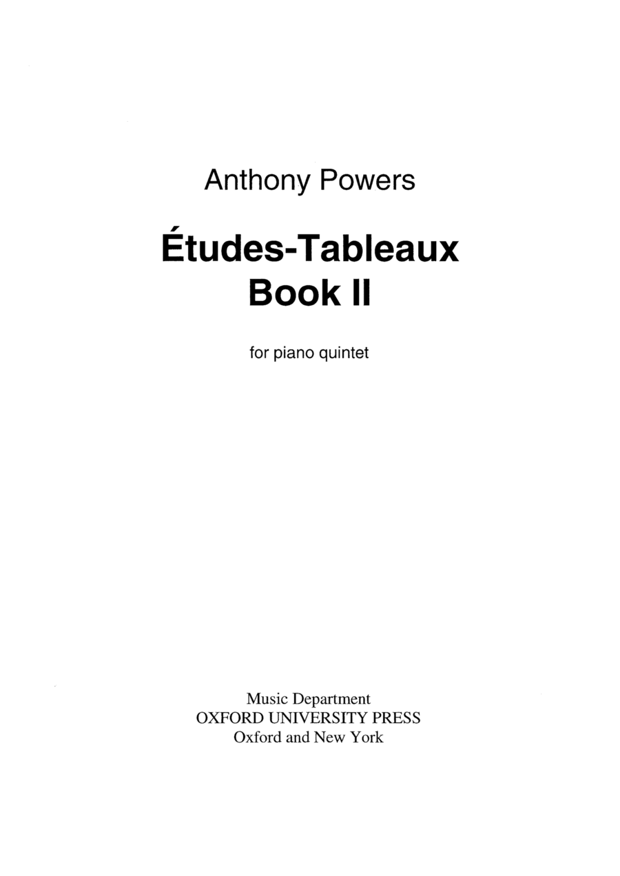 Ãtudes-tableaux Book II Ãtudes-tableaux Book II Piano Quintet scores gallery preview page 1