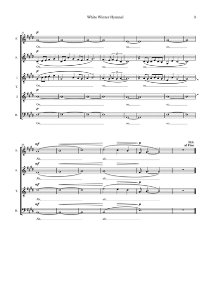 White Winter Hymnal (arr. Ben See)
