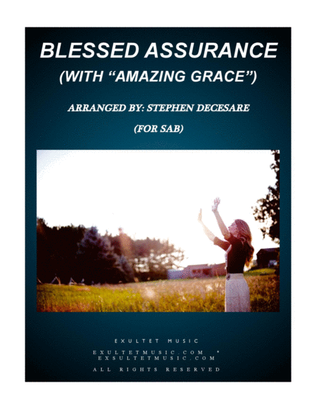 Book cover for Blessed Assurance (with "Amazing Grace") (for SAB)