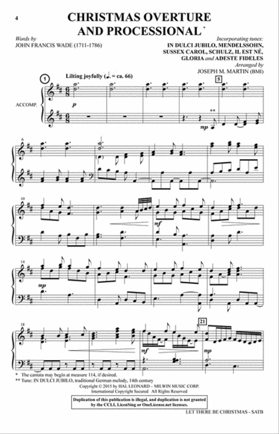 Let There Be Christmas 4-Part scores gallery preview page 2