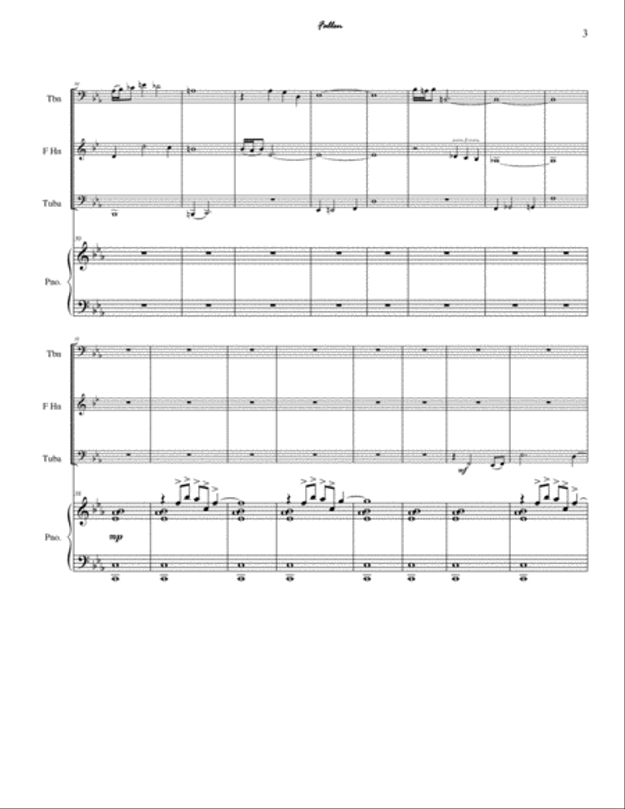 Fallen Small Ensemble scores gallery preview page 3
