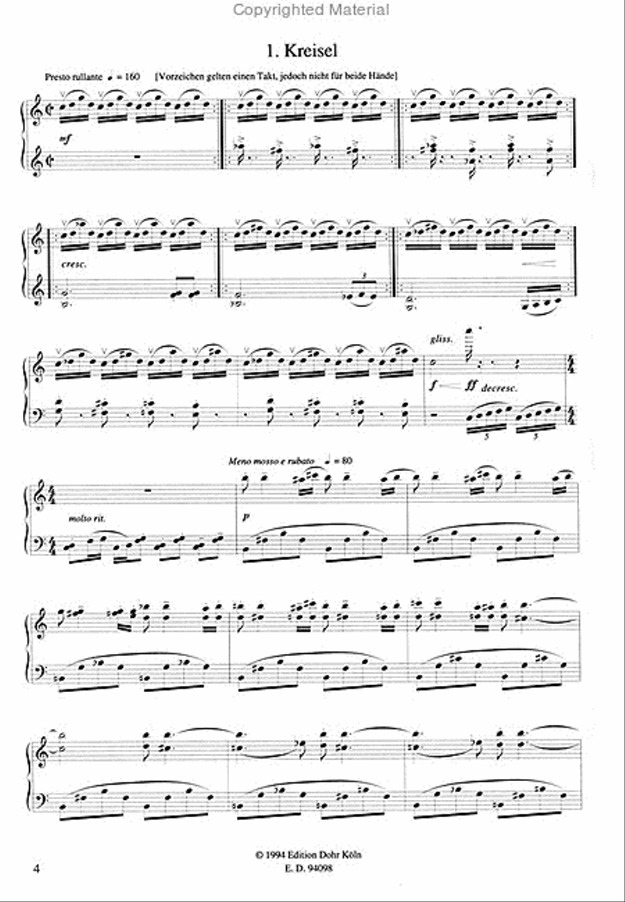 Fünf Kinderstücke für Klavier (1974) Piano Solo scores gallery preview page 2