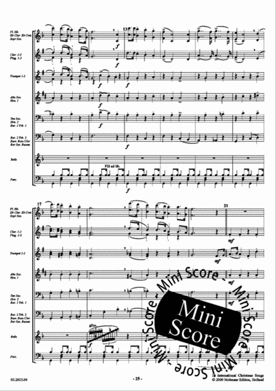 10 International Christmas Songs Fanfare Band scores gallery preview page 27