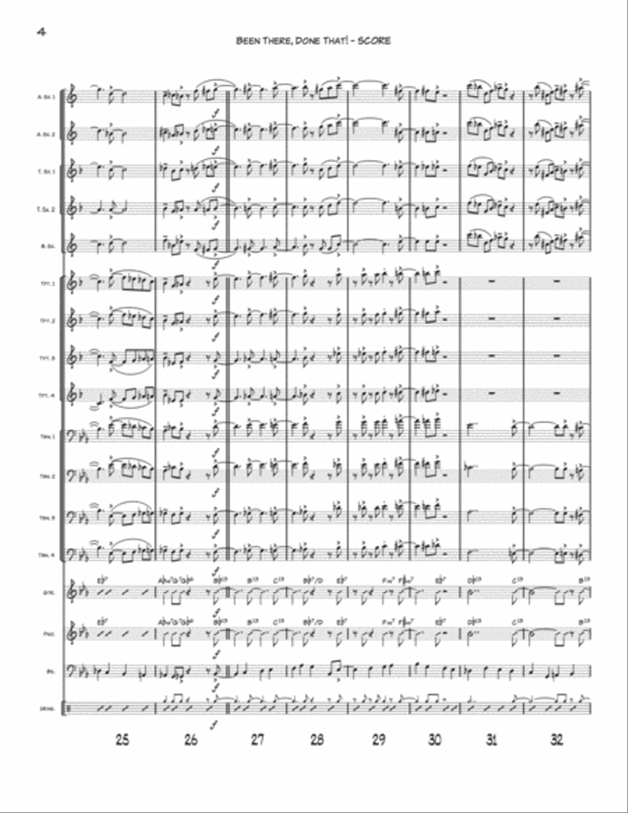 Been There, Done That! Jazz Ensemble scores gallery preview page 4