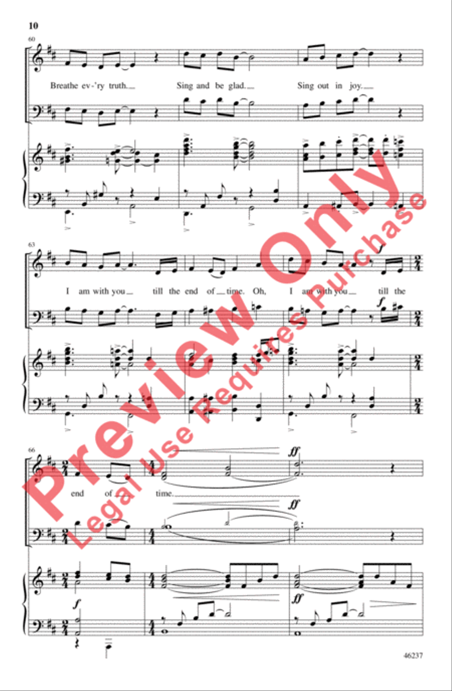 Sing to the World 4-Part scores gallery preview page 10