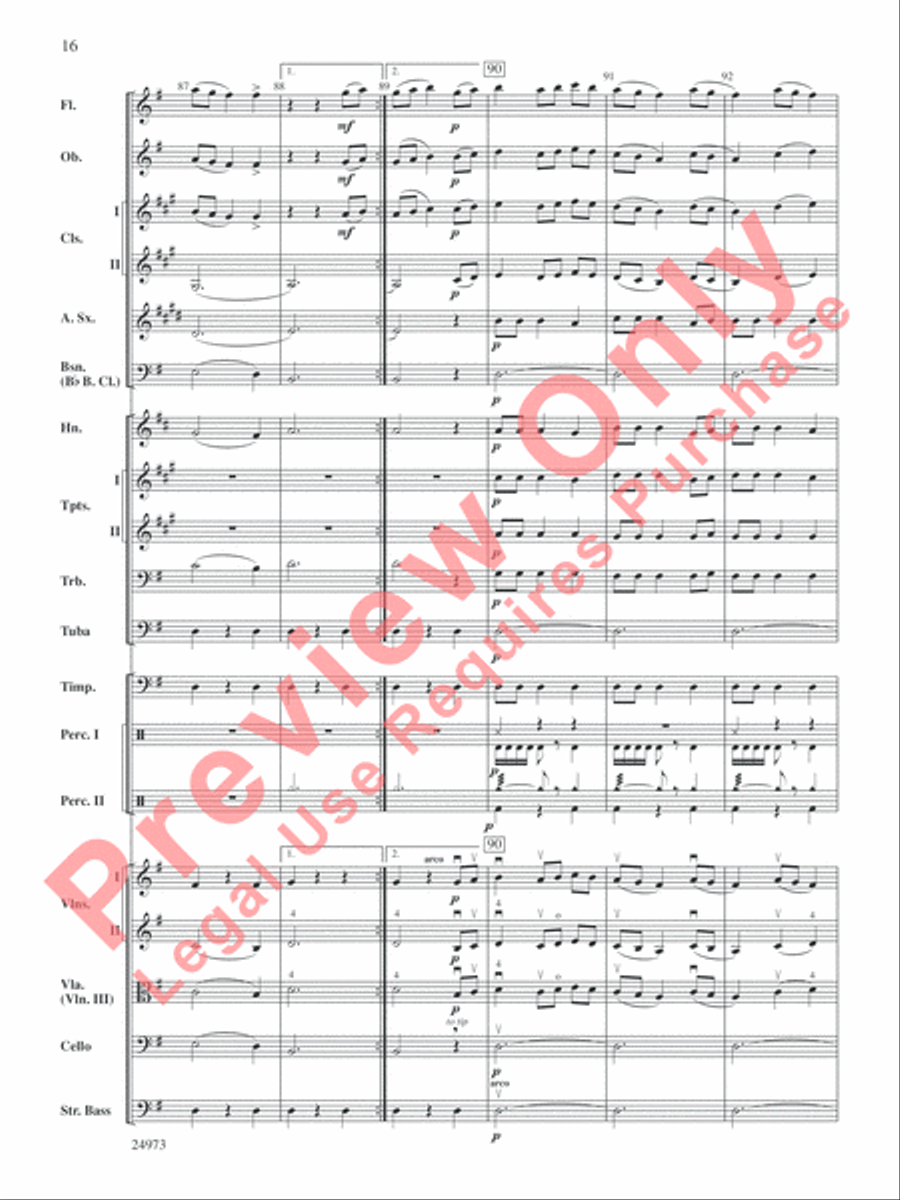 Capriccio Espagnol Full Orchestra scores gallery preview page 17