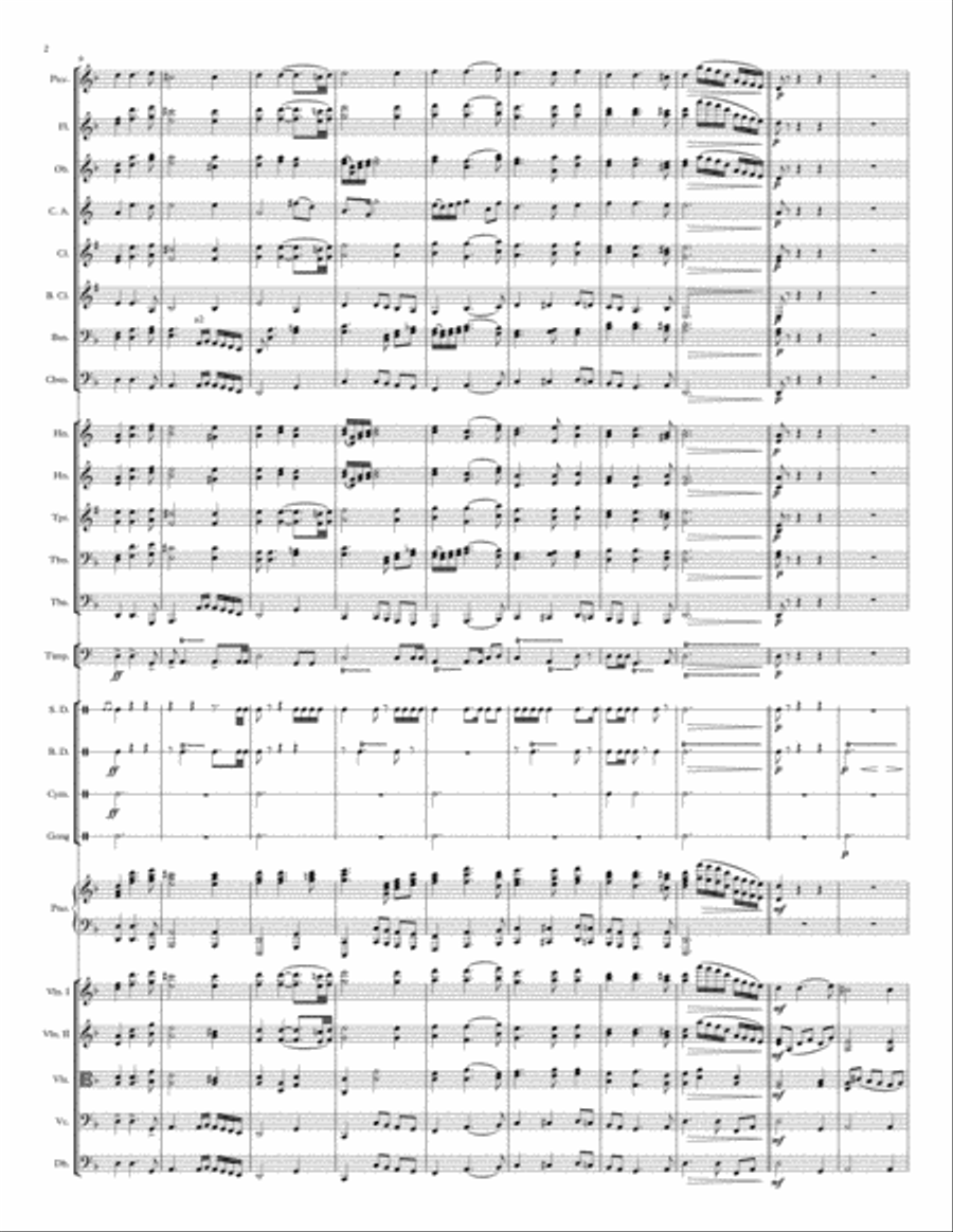 La Folia (Symphonic variations on a theme by Corelli) - Score and parts Percussion Ensemble scores gallery preview page 2