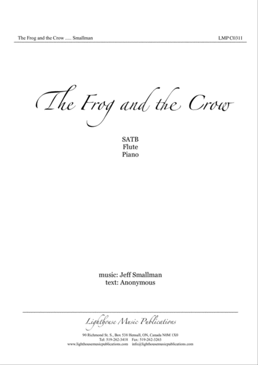 The Frog and the Crow 4-Part scores gallery preview page 2