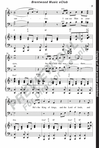 Ready To Sing Bethlehem Morning (Choral Book) image number null
