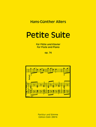Book cover for Petite Suite für Flöte und Klavier op. 74