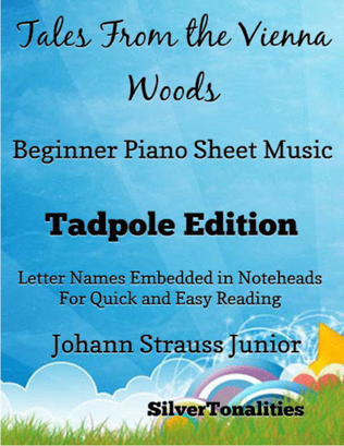 Book cover for Tales From the Vienna Woods Beginner Piano Sheet Music 2nd Edition