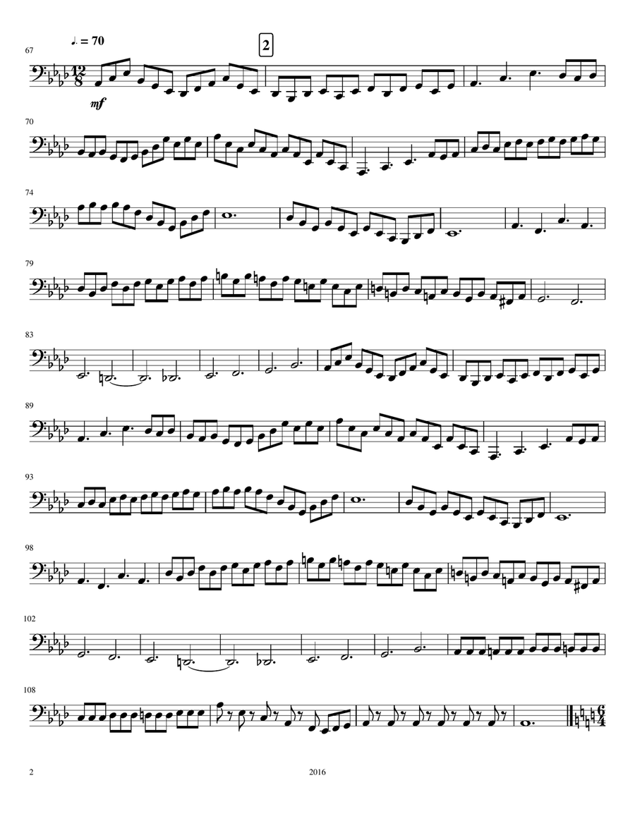 Bass Trombone Exercises Bass Trombone scores gallery preview page 2