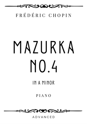 Book cover for Chopin - Mazurka No. 4 in A minor - Advanced