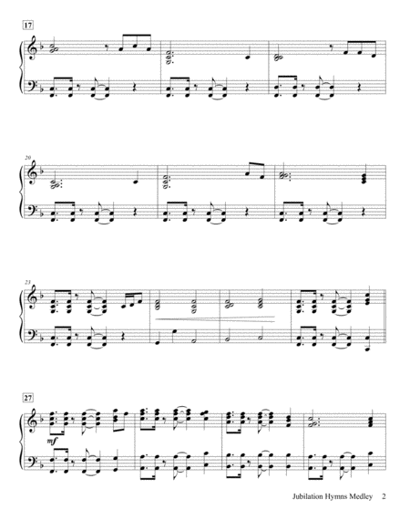 Jubilation Hymns Medley (Amazing Grace with Joyful, Joyful We Adore Thee) - Piano Solo image number null