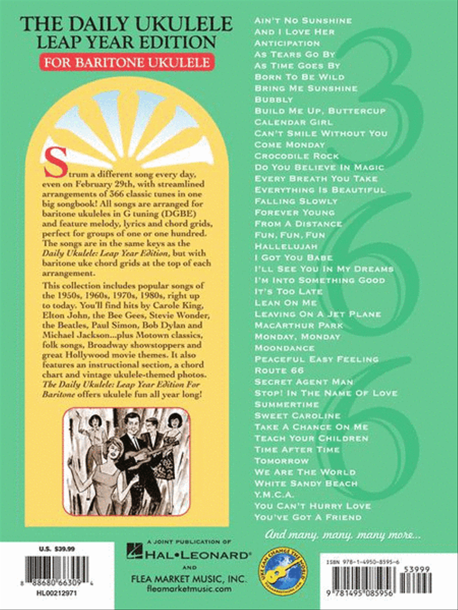 The Daily Ukulele: Leap Year Edition for Baritone Ukulele Piano scores gallery preview page 19