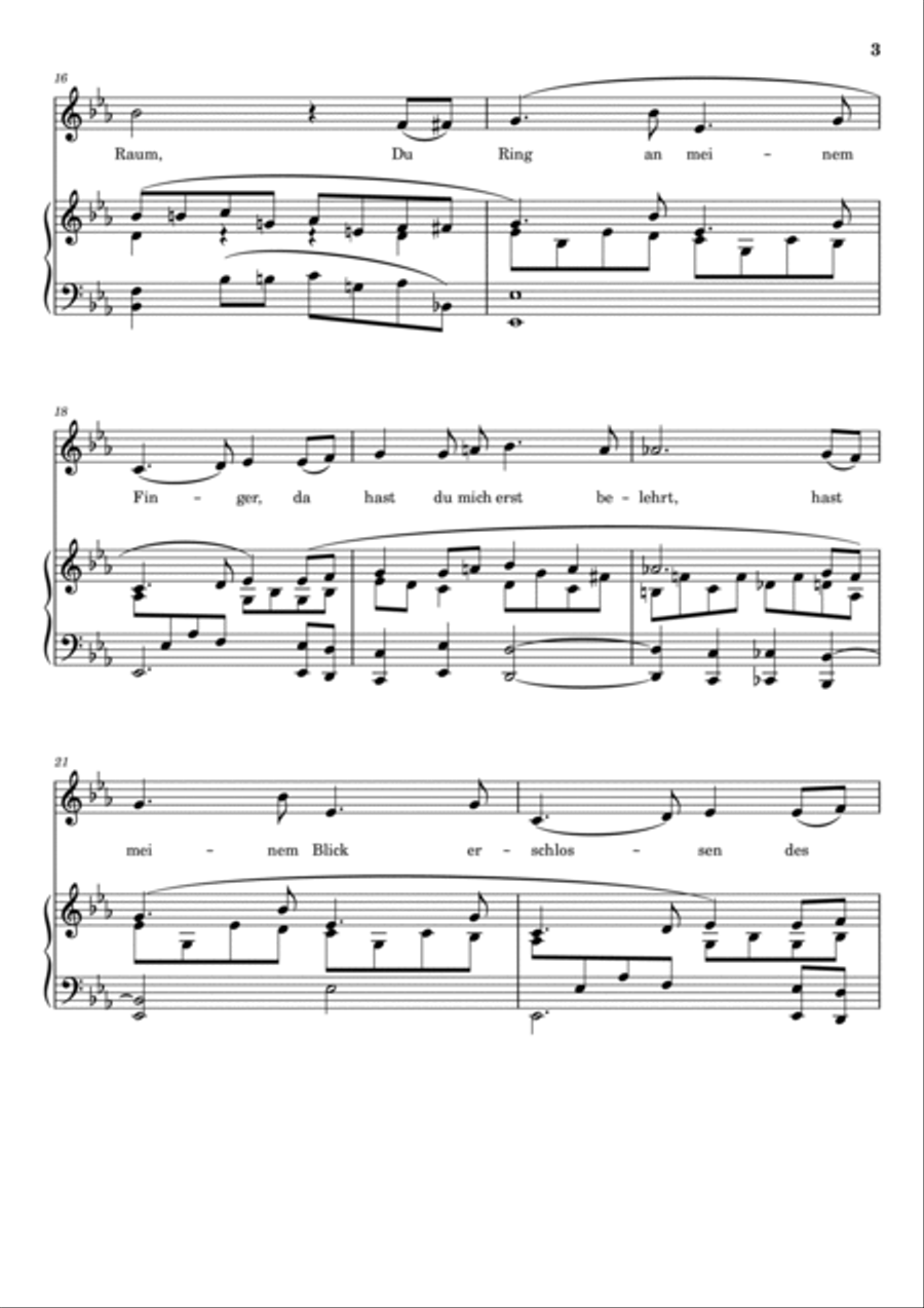 Du Ring an meinem Finger - Frauenliebe und Leben, Op.42, No.4 - For Piano Accompaniment - With Lyric Voice scores gallery preview page 3