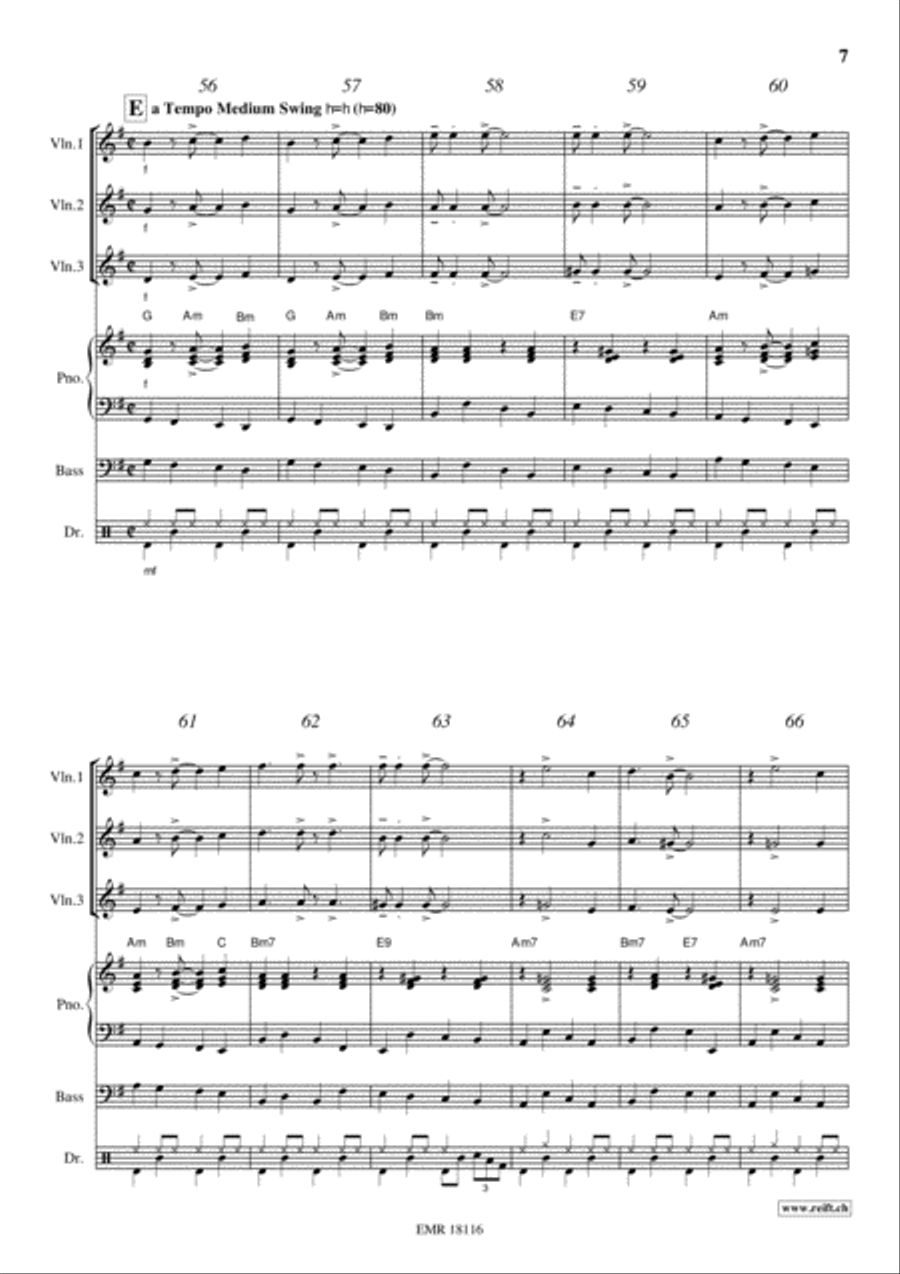 Movie Sequences Violin scores gallery preview page 7