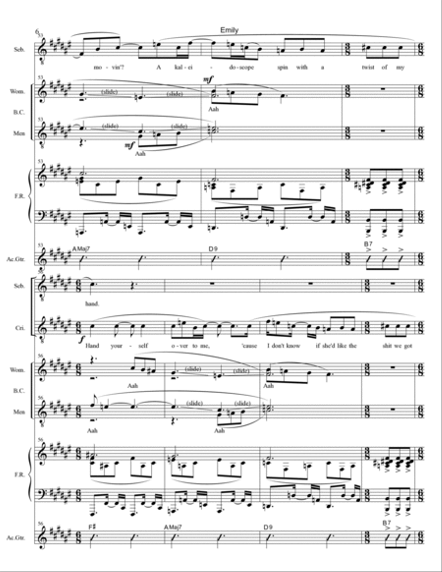 Emily Piano, Vocal, Guitar scores gallery preview page 6