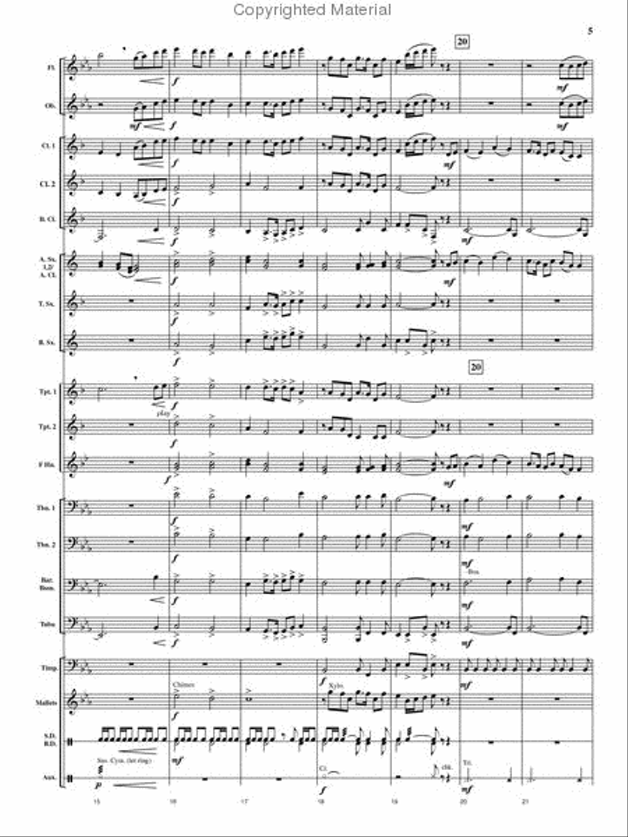 Cedar Creek Sketches Cedar Creek Sketches Concert Band scores gallery preview page 4