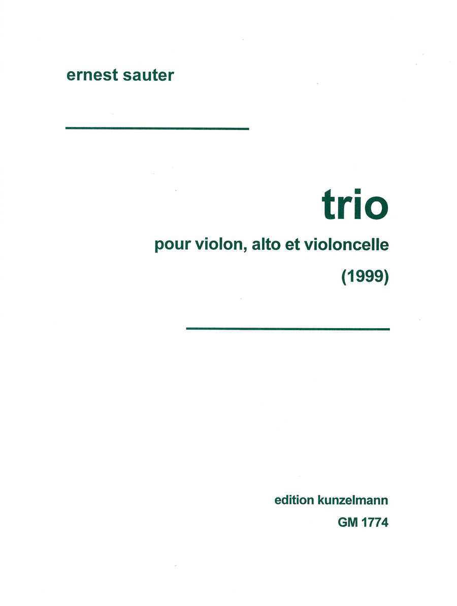 Trio for violin, viola and celo