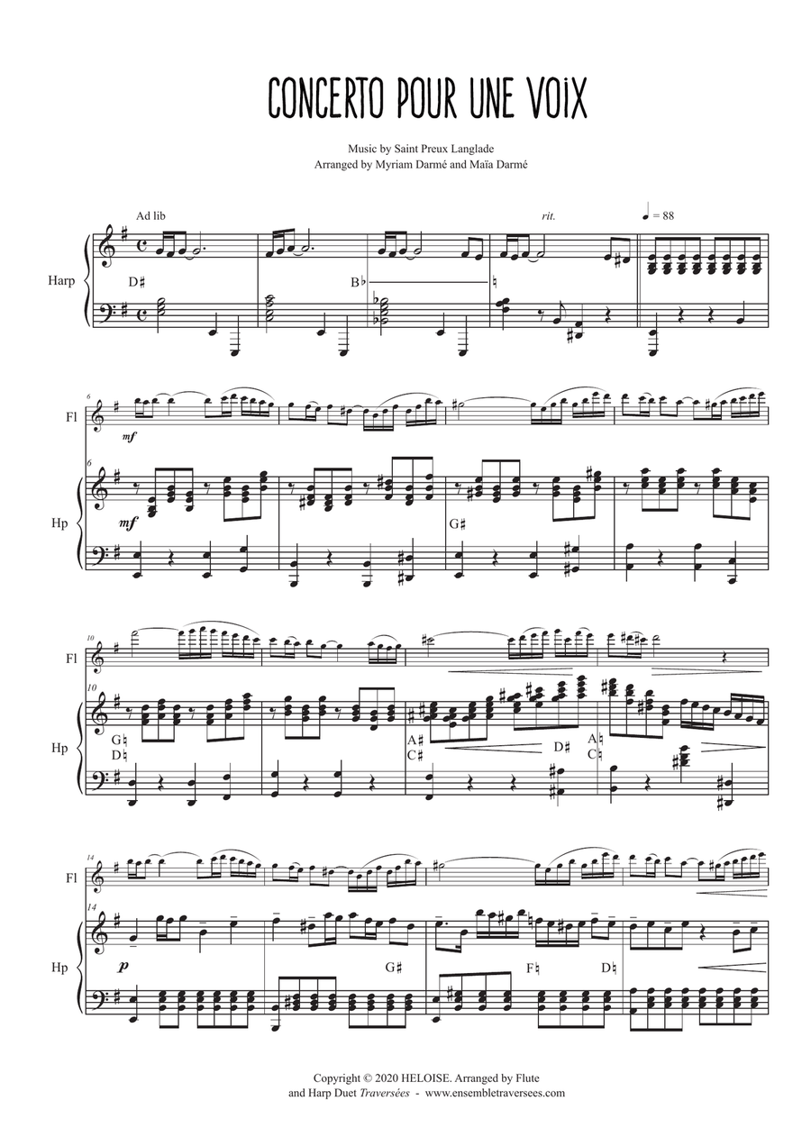 Concerto Pour Une Voix Flute scores gallery preview page 2