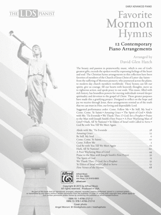 Book cover for The LDS Pianist: Favorite Mormon Hymns: 12 Contemporary Piano Arrangements
