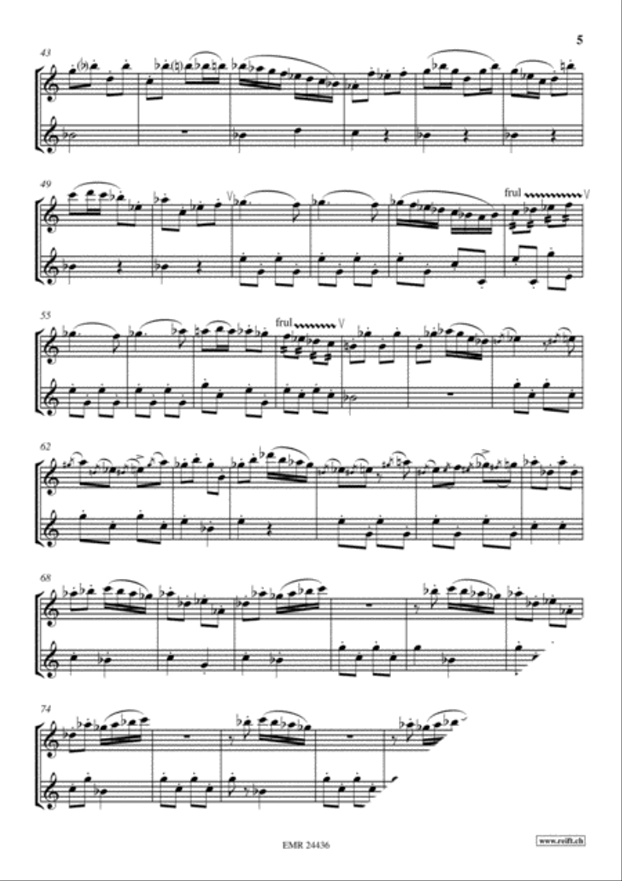 4 Pieces Flute scores gallery preview page 5