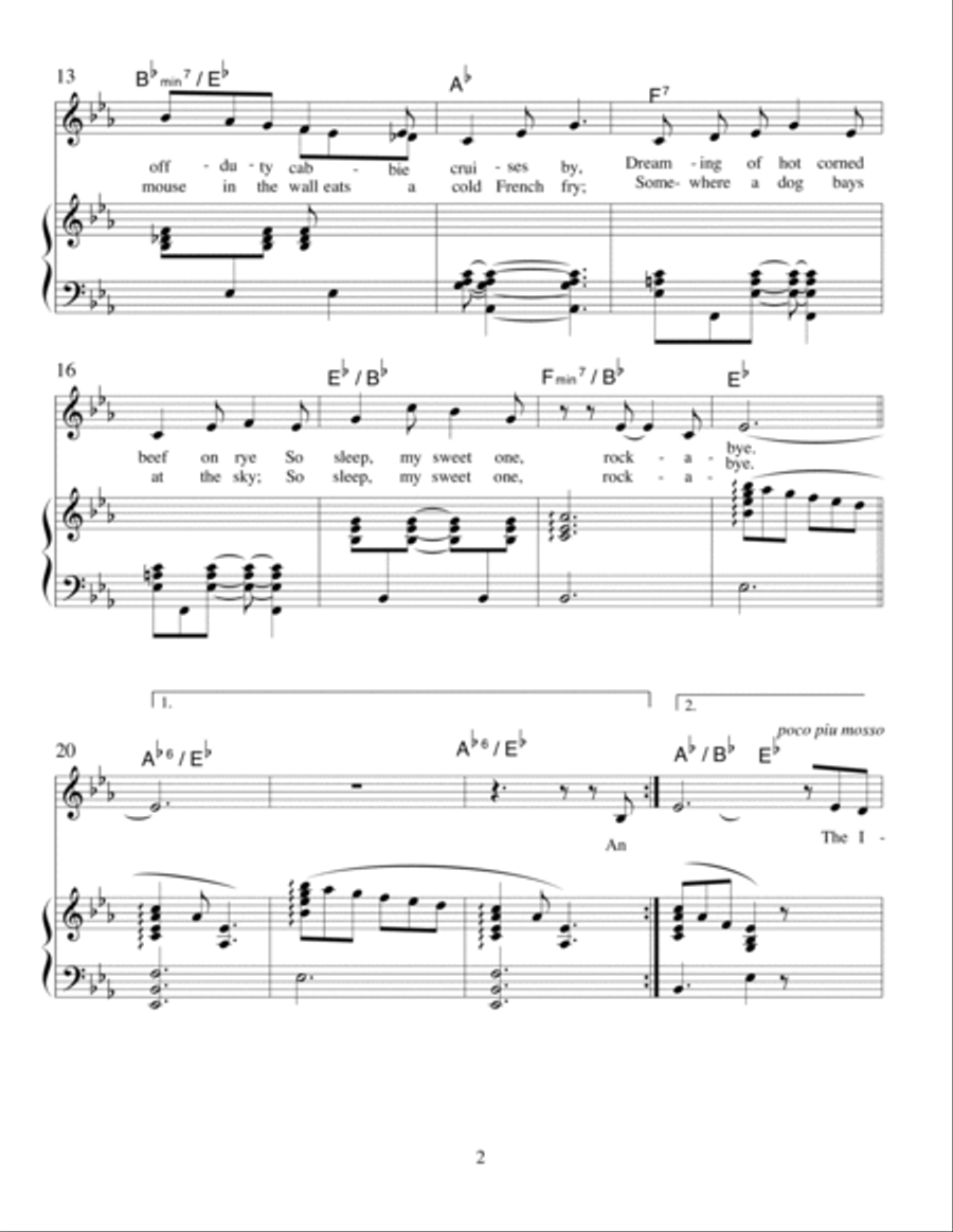A Brooklyn Lullaby Voice scores gallery preview page 2