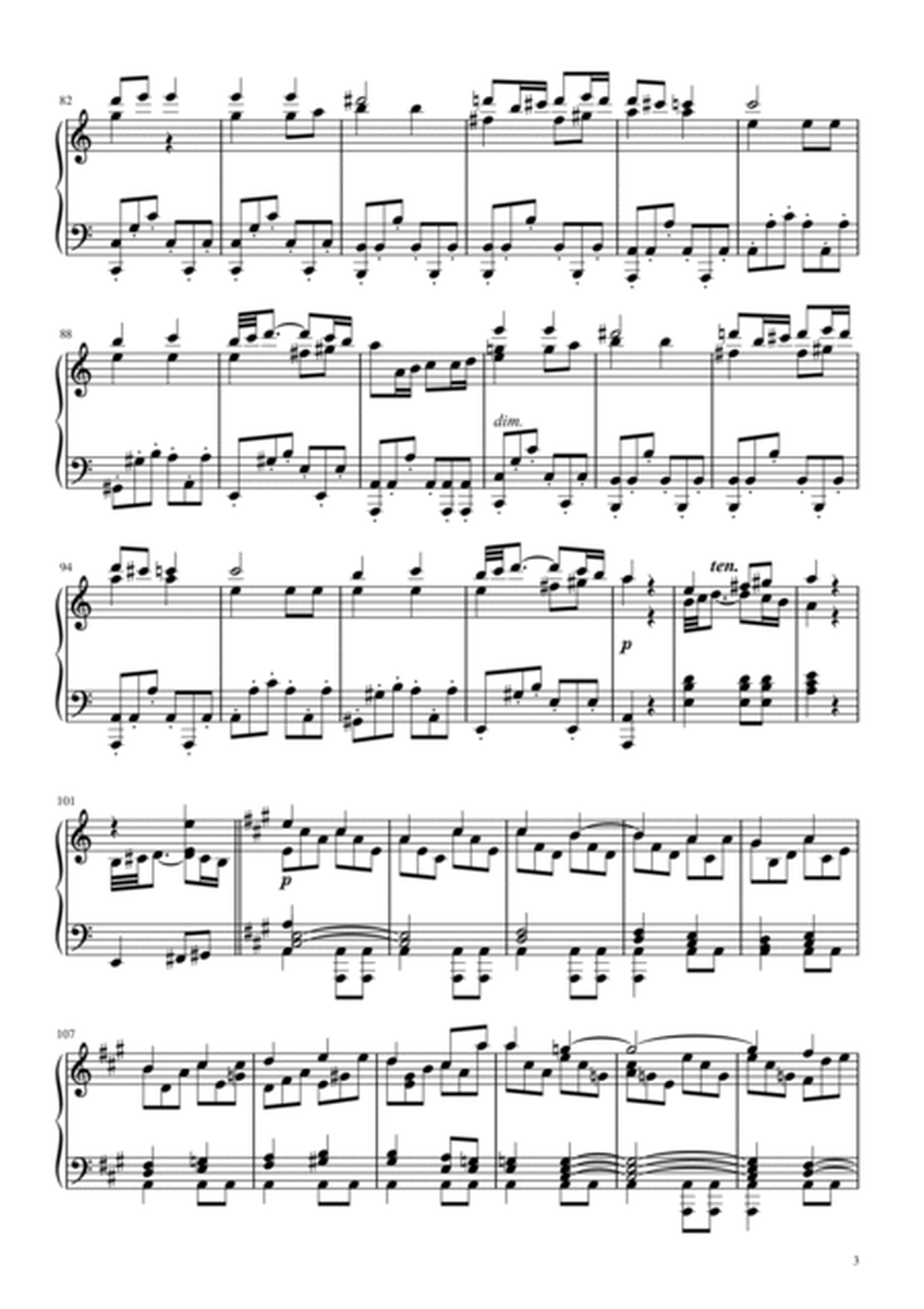 Beethoven Symphony No. 7 (2nd movement) Piano solo