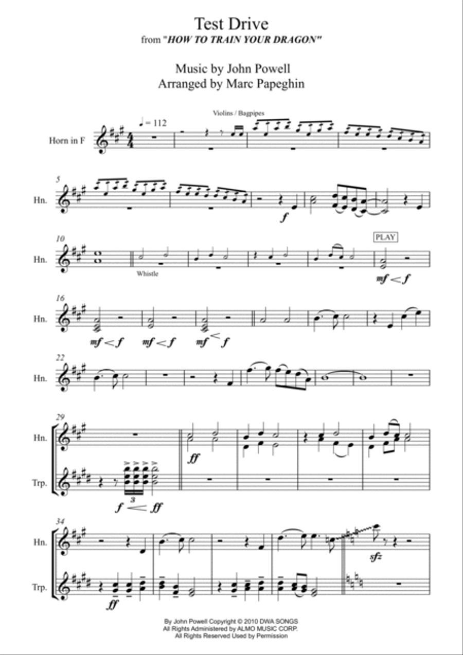 Test Drive Test Drive Brass Duet scores gallery preview page 2