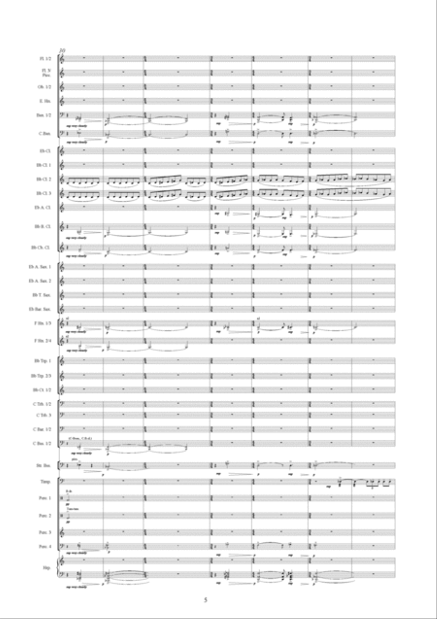 Symphonic Variations Concert Band scores gallery preview page 6
