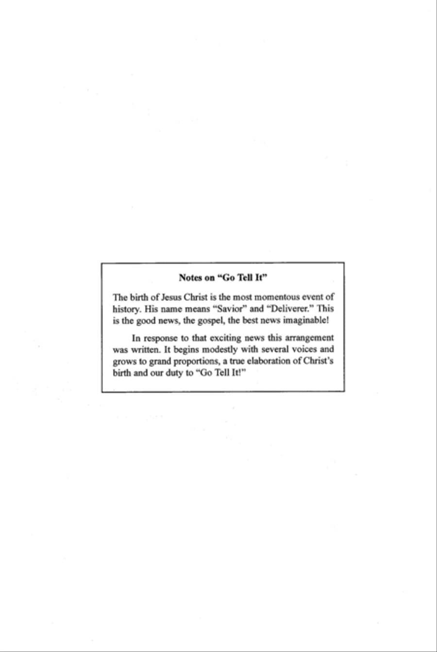 Go Tell It! SSATB scores gallery preview page 3