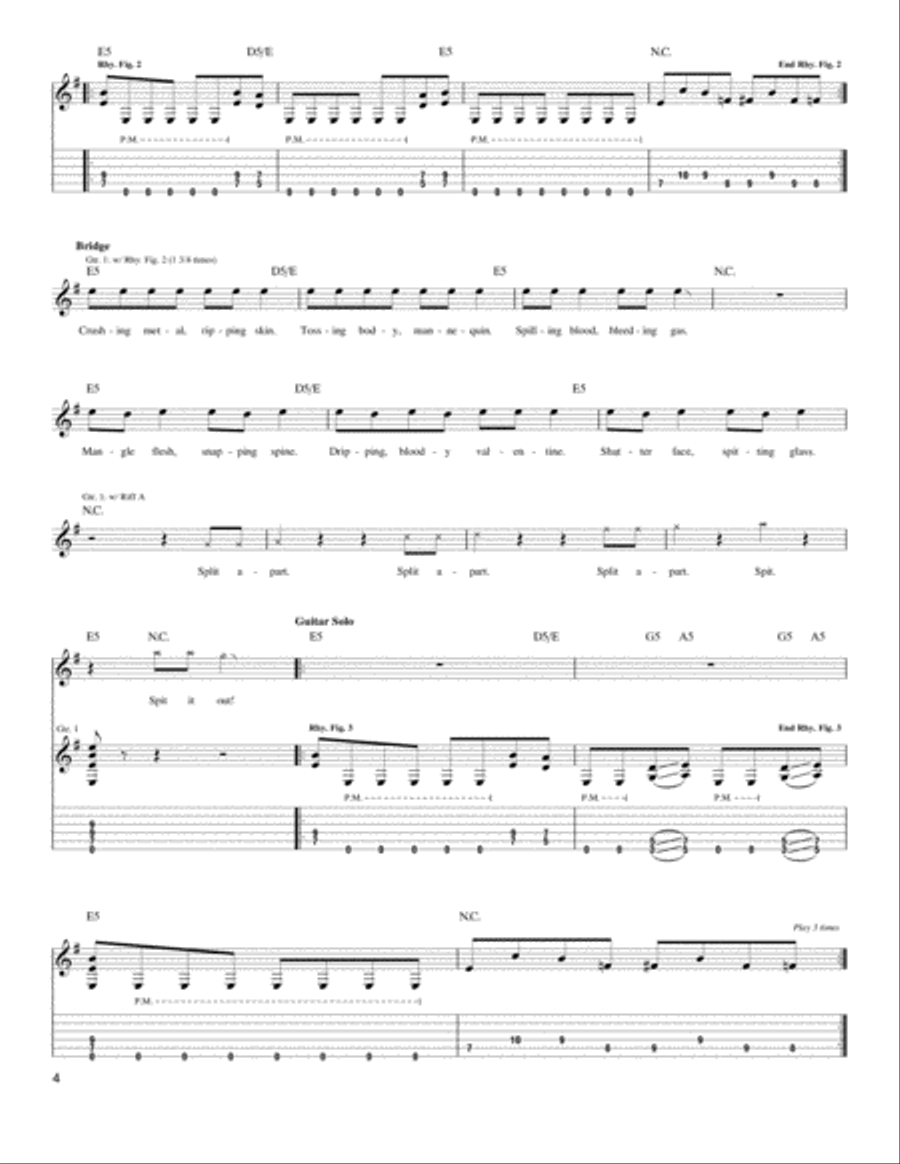 My Apocalypse Acoustic Guitar scores gallery preview page 4