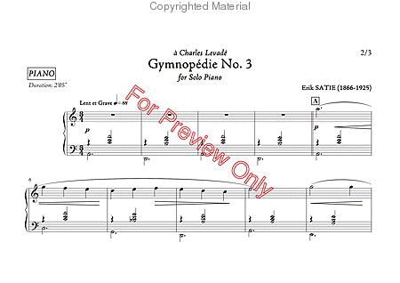 Gymnopedie No. 3 image number null