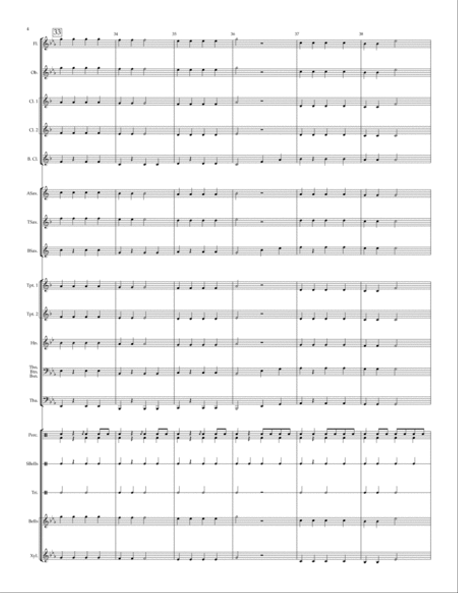 Jolly Old Saint Nicholas - for beginning/young band Concert Band scores gallery preview page 6