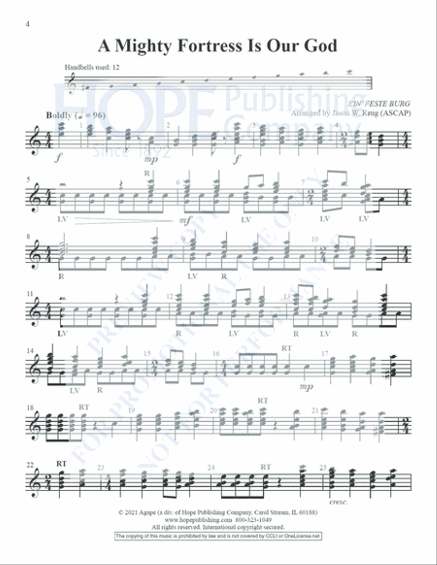 Small But Mighty Vol 1 for 12 Bells Handbell Choir scores gallery preview page 5