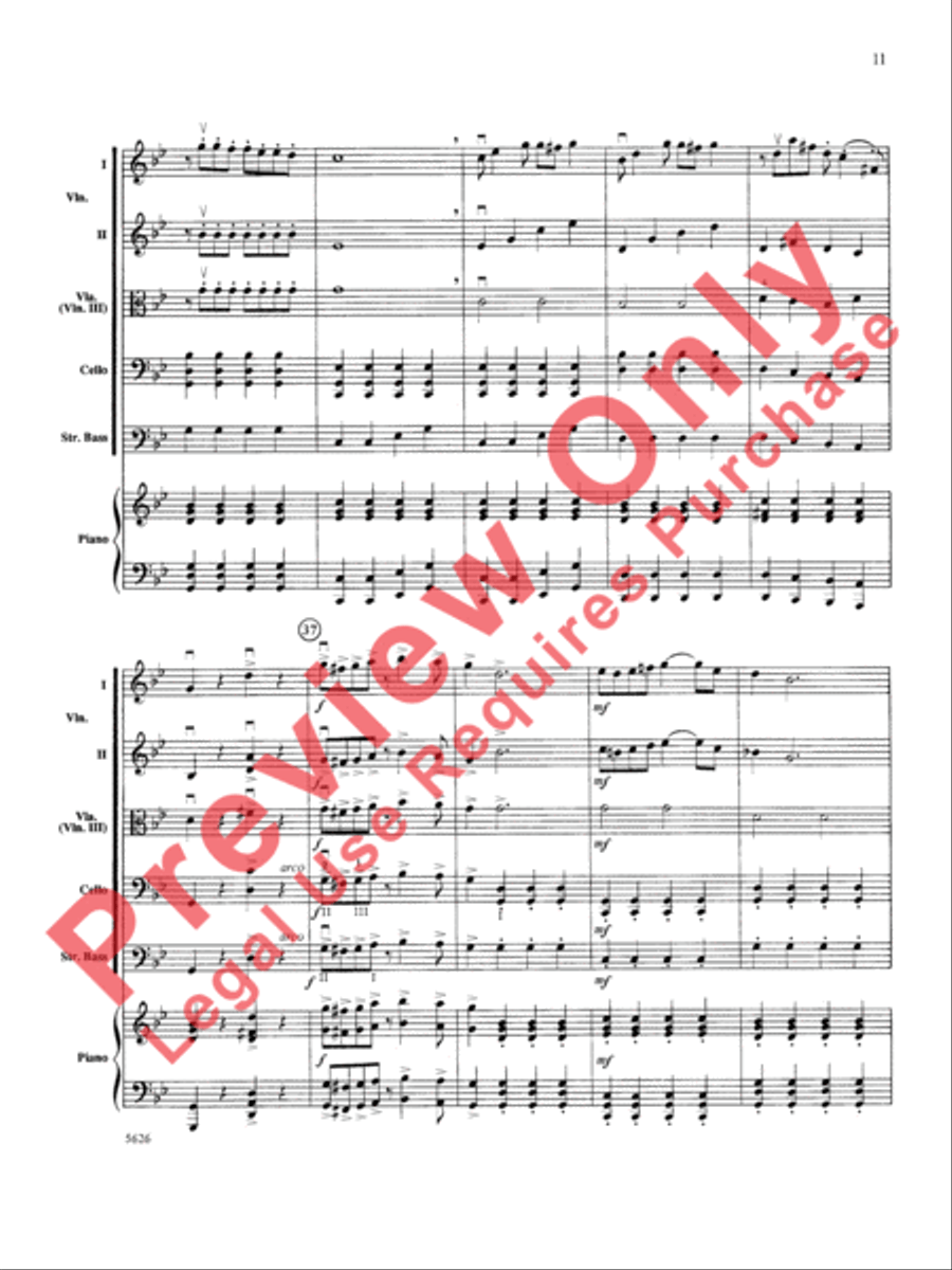 Two South American Tangos String Orchestra scores gallery preview page 12