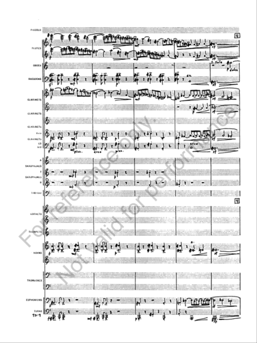 Symphony No. 1 Concert Band scores gallery preview page 10