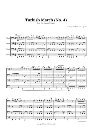 Turkish March by Beethoven for Tuba Quartet