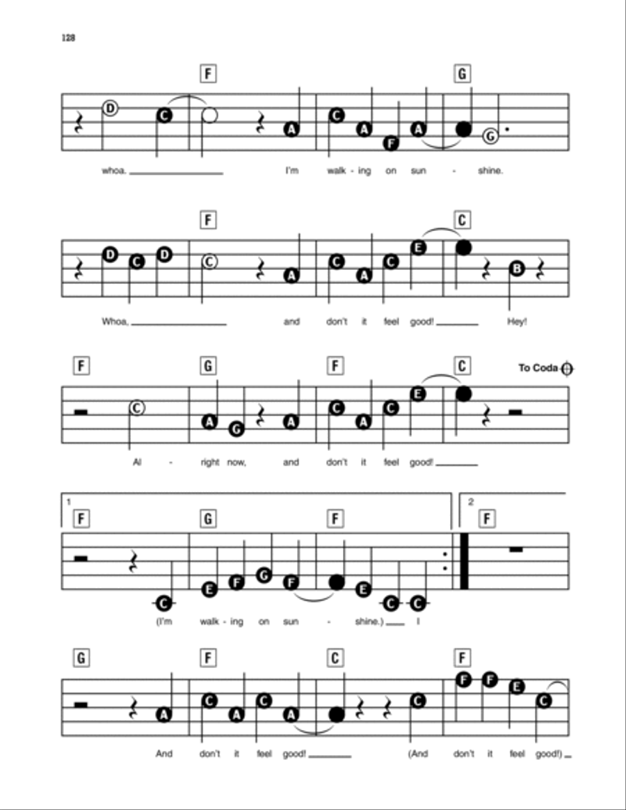 Walking On Sunshine Electronic Keyboard scores gallery preview page 3