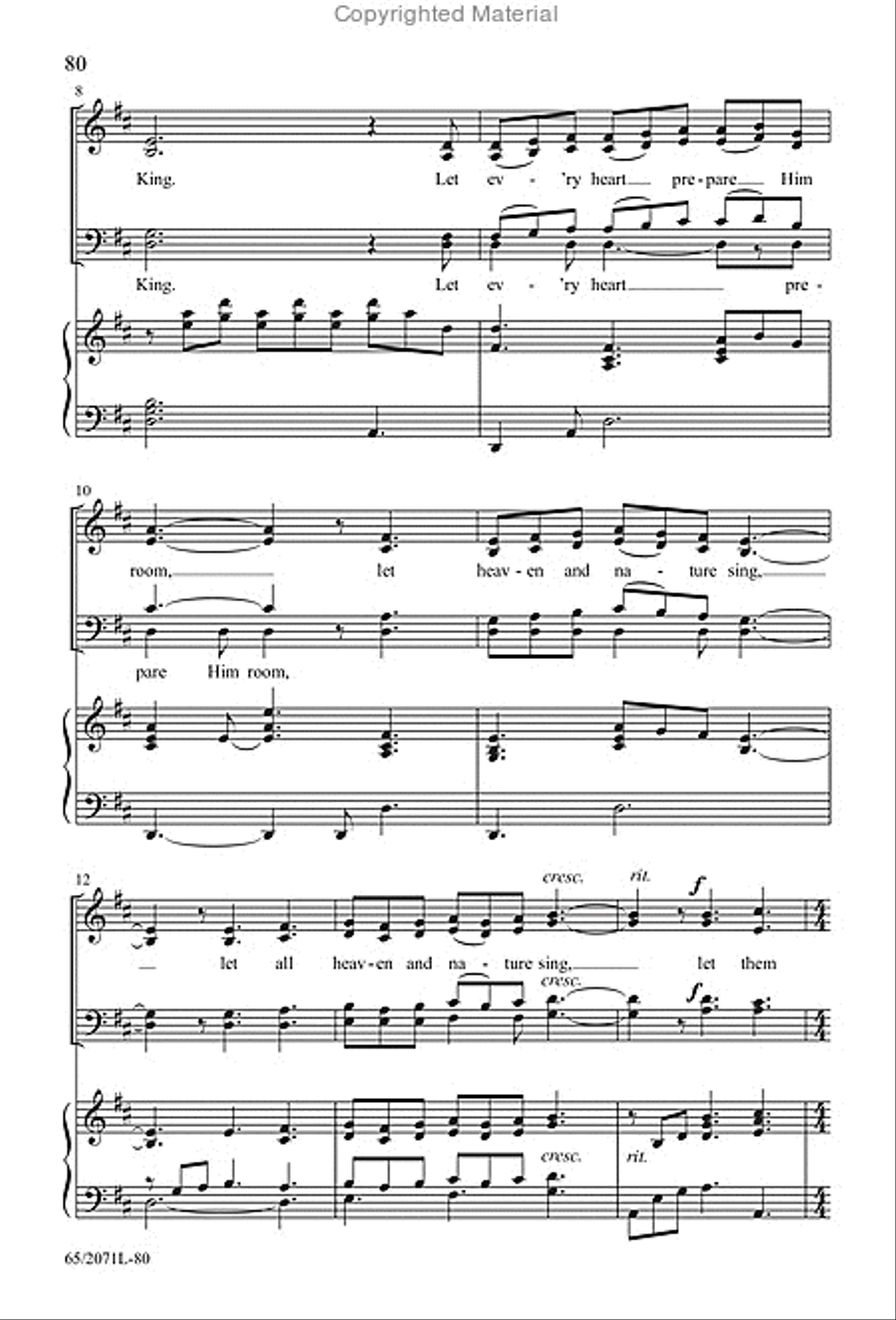One Silent Night - SATB Score with Performance CD 4-Part scores gallery preview page 31