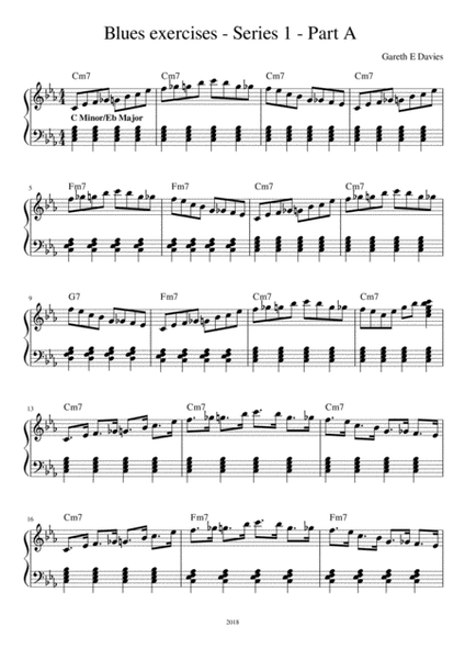Blues Exercises - Series 1 - Part A image number null