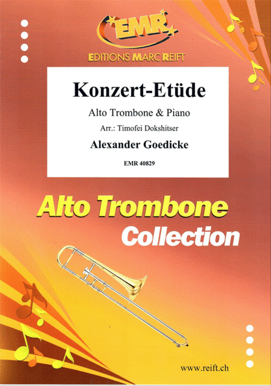 Konzert-Etude Piano Accompaniment scores gallery preview page 1