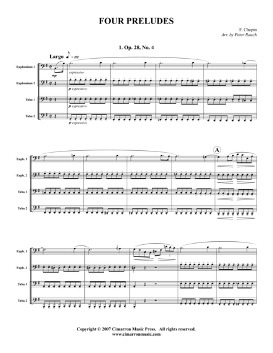 Four Preludes EETT scores gallery preview page 1