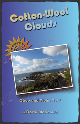 Book cover for Cotton Wool Clouds for Oboe and Violin Duet