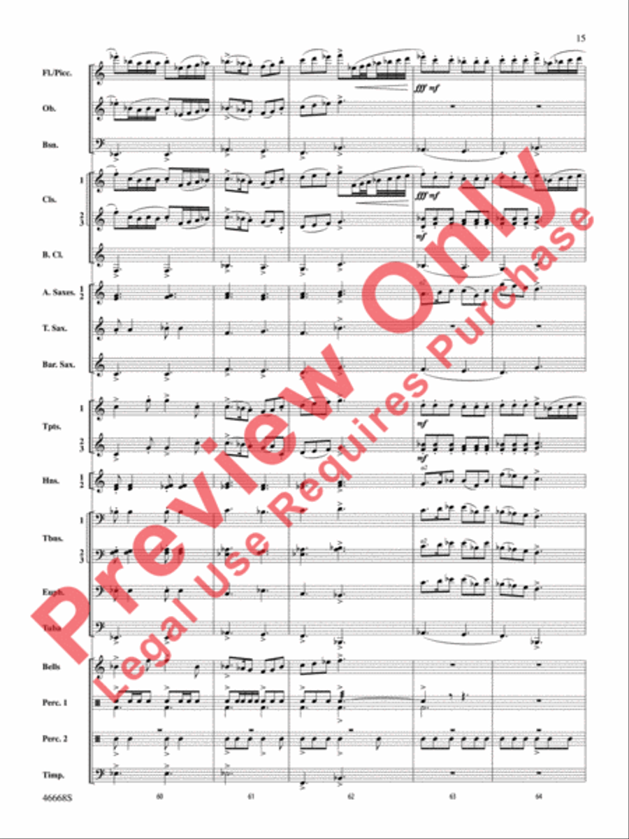Skydance Concert Band scores gallery preview page 16