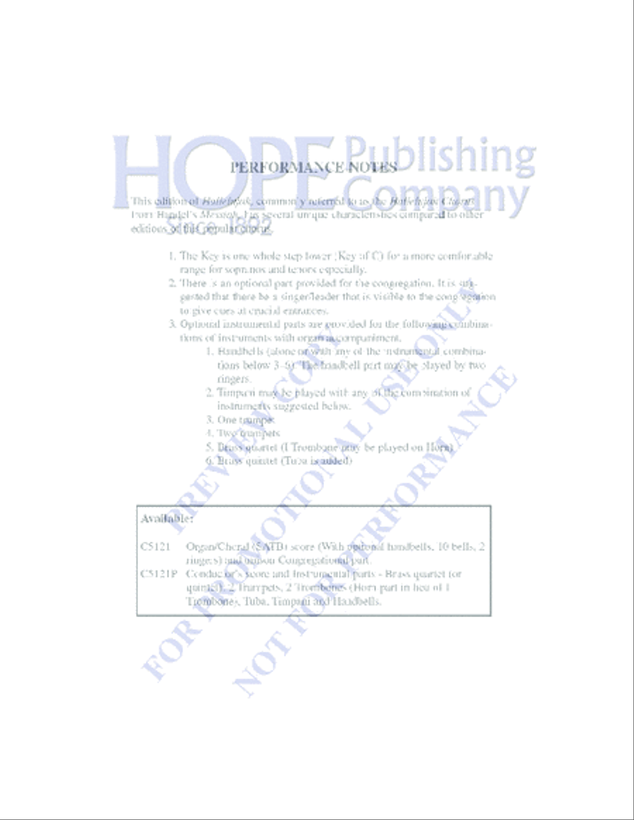 Hallelujah Chorus Hallelujah Chorus 4-Part scores gallery preview page 2