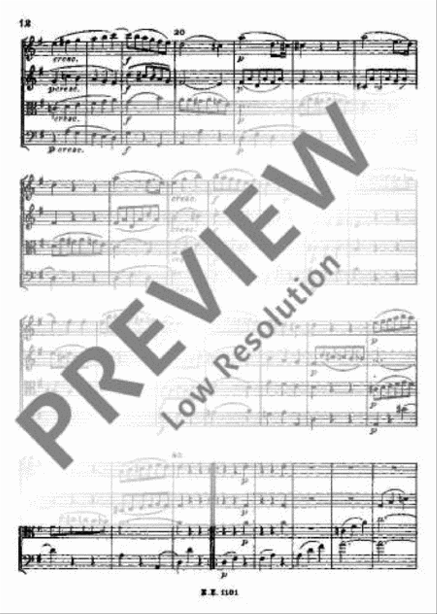 String Quartet G major String Quartet G major String Quartet scores gallery preview page 21