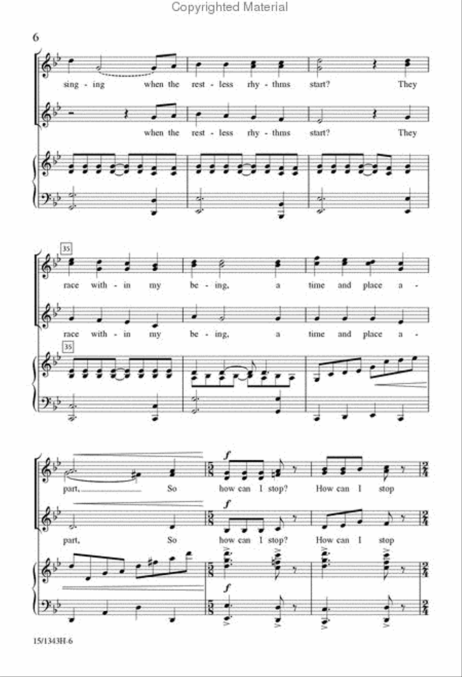 How Can I Stop Singing My Song? SSA scores gallery preview page 5
